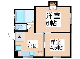 ハイツ田中の物件間取画像